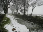 Snowy lane, near Merrivale