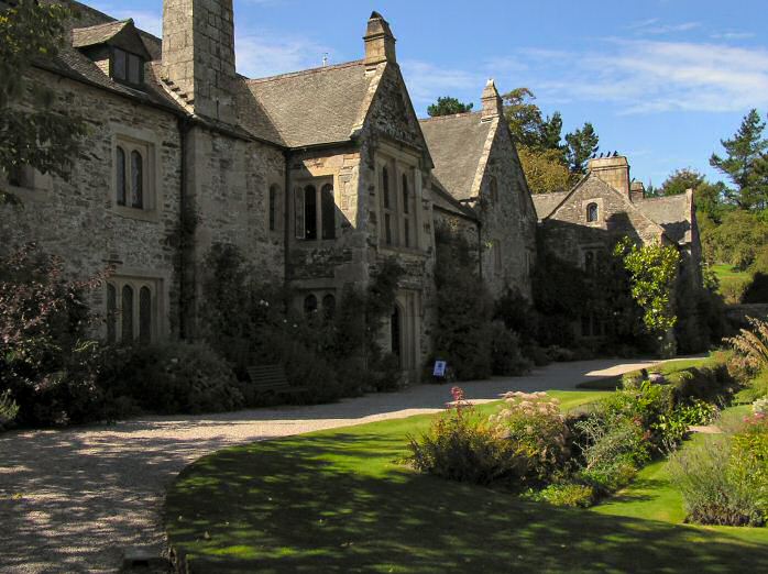 Cotehele house from the terraced garden